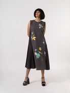 Eleni Charcoal Dress - CiceroniDressesShades of India