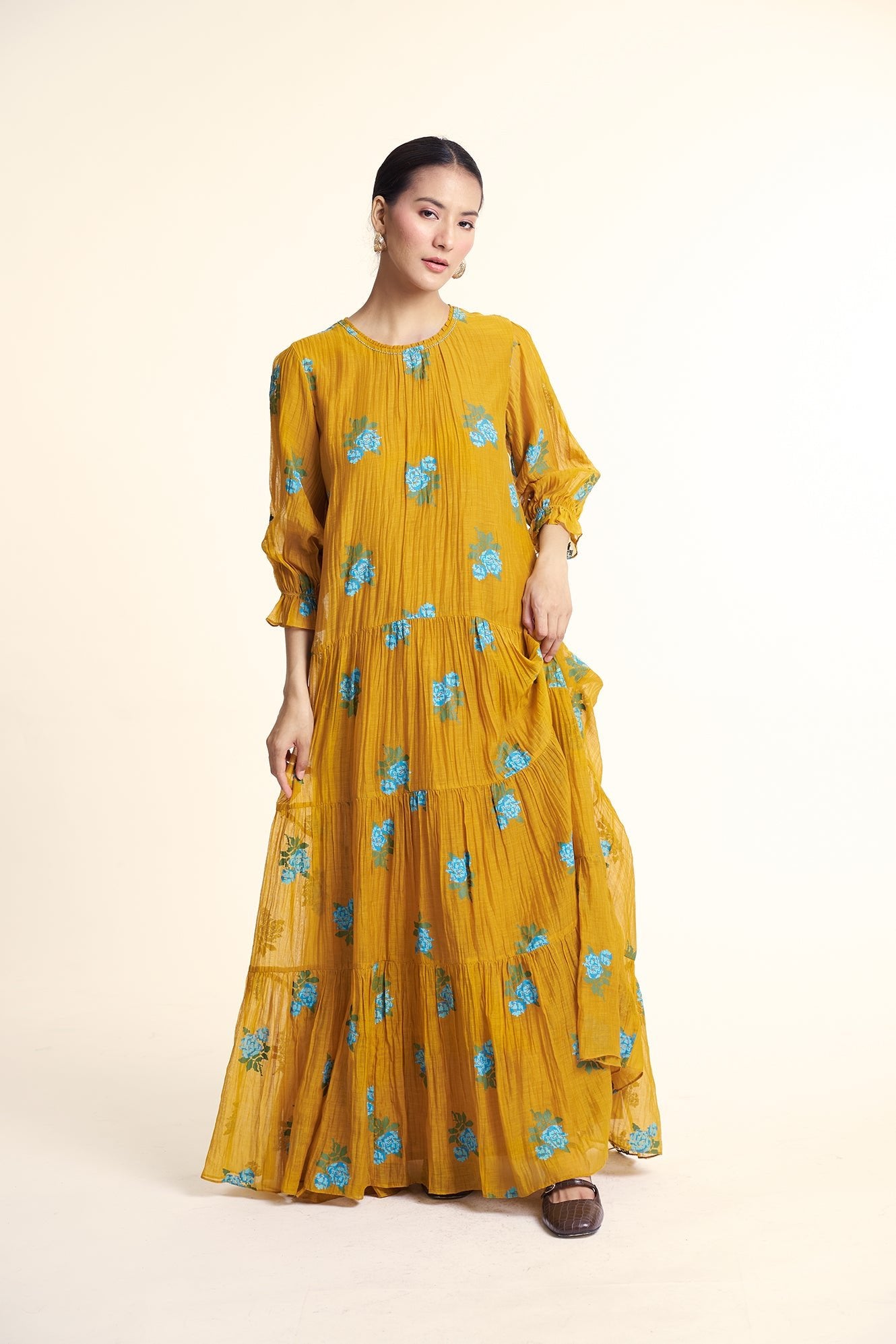 Ella Dress - Mustard - CiceroniDressesGaach