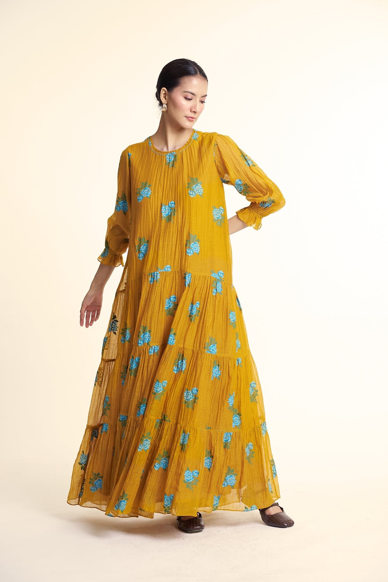 Ella Dress - Mustard - CiceroniDressesGaach