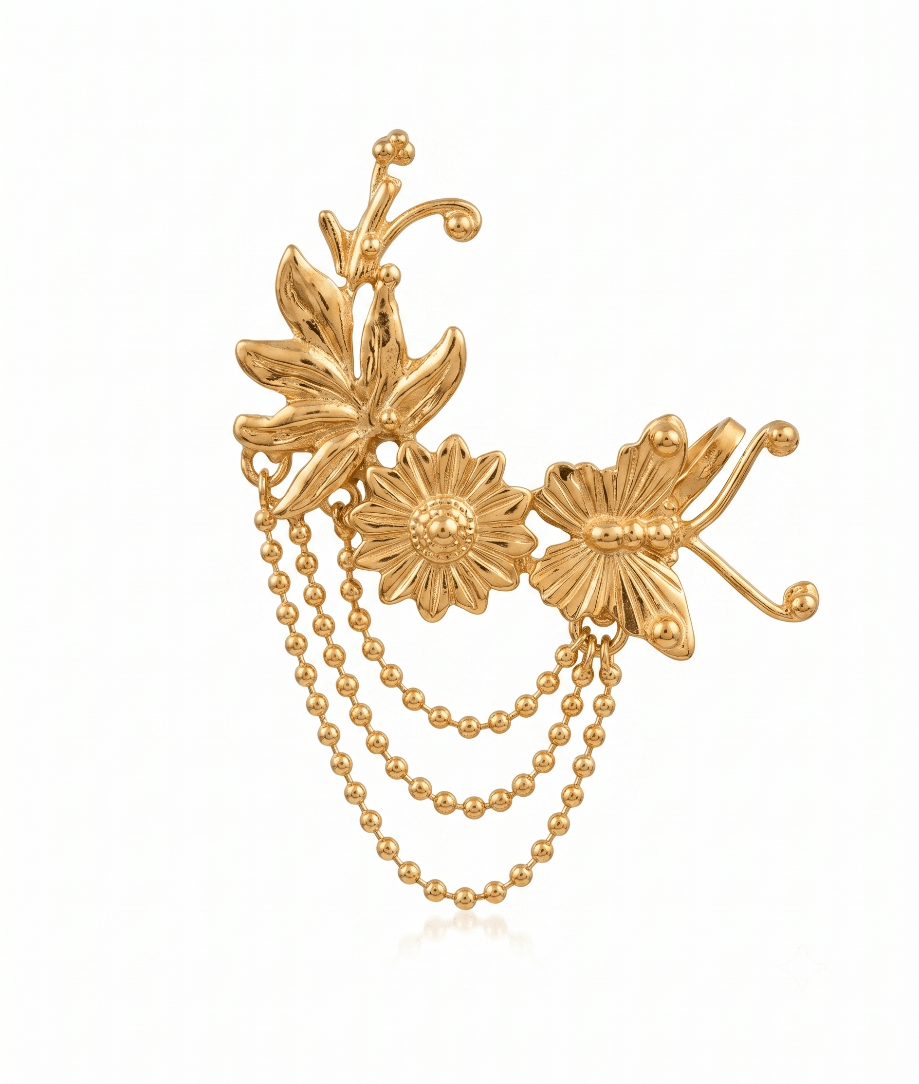 Elysian Bloom Bugadi - CiceroniEarcuffKalon Art Jewellery