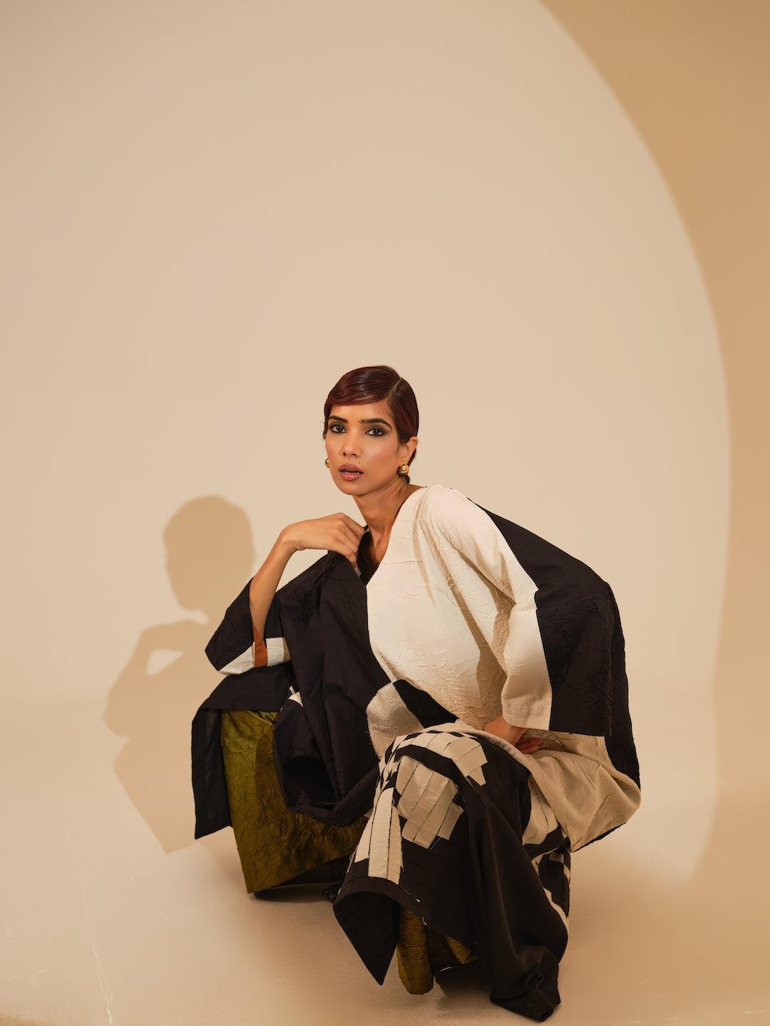 Ember Skirt - Black amd Natural - CiceroniSkirtsStoique