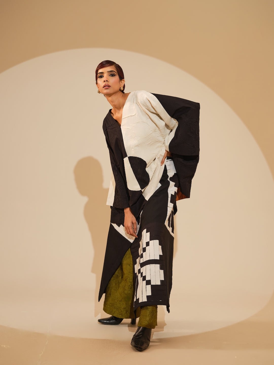 Ember Skirt - Black amd Natural - CiceroniSkirtsStoique