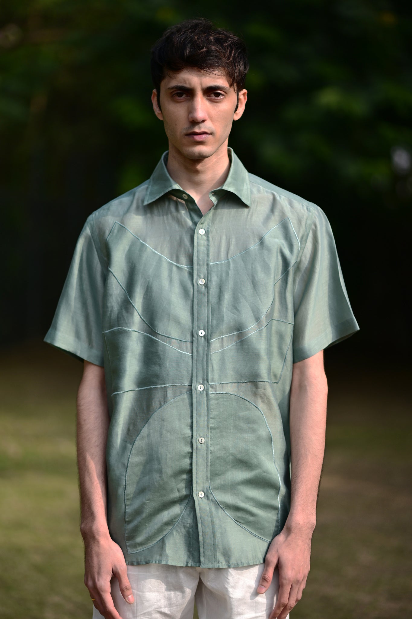 Emerald Appliqué Shirt - CiceroniMen ShirtsRAAS Life