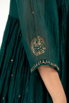 Emerald Green Baadal Kurta (Set of 2) - CiceroniKurta Set, Festive WearNirjara