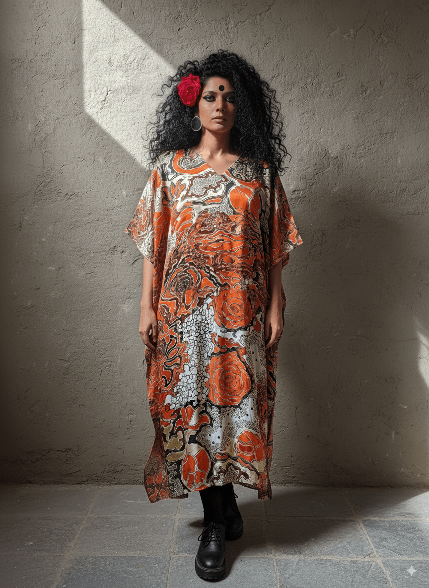 Enchanted Forest Kaftan - CiceroniKaftanRed Lotus Stories