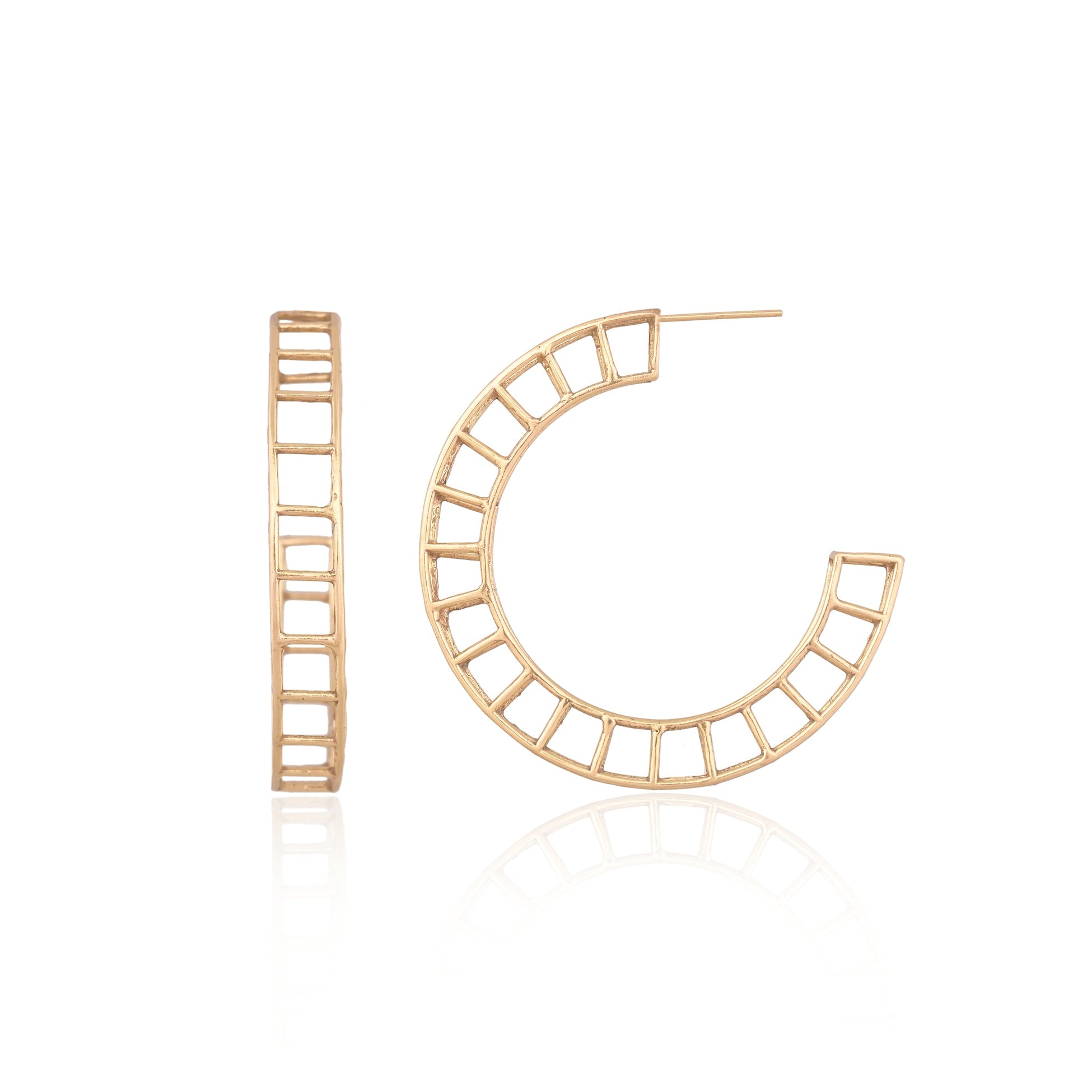 Enso Hoops (Without Stone) - CiceroniEarringsThe Fabulist