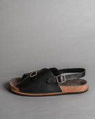 Envelope Cork Sandals SB - Men's Sandals in Black - CiceroniSandalsSlomotion