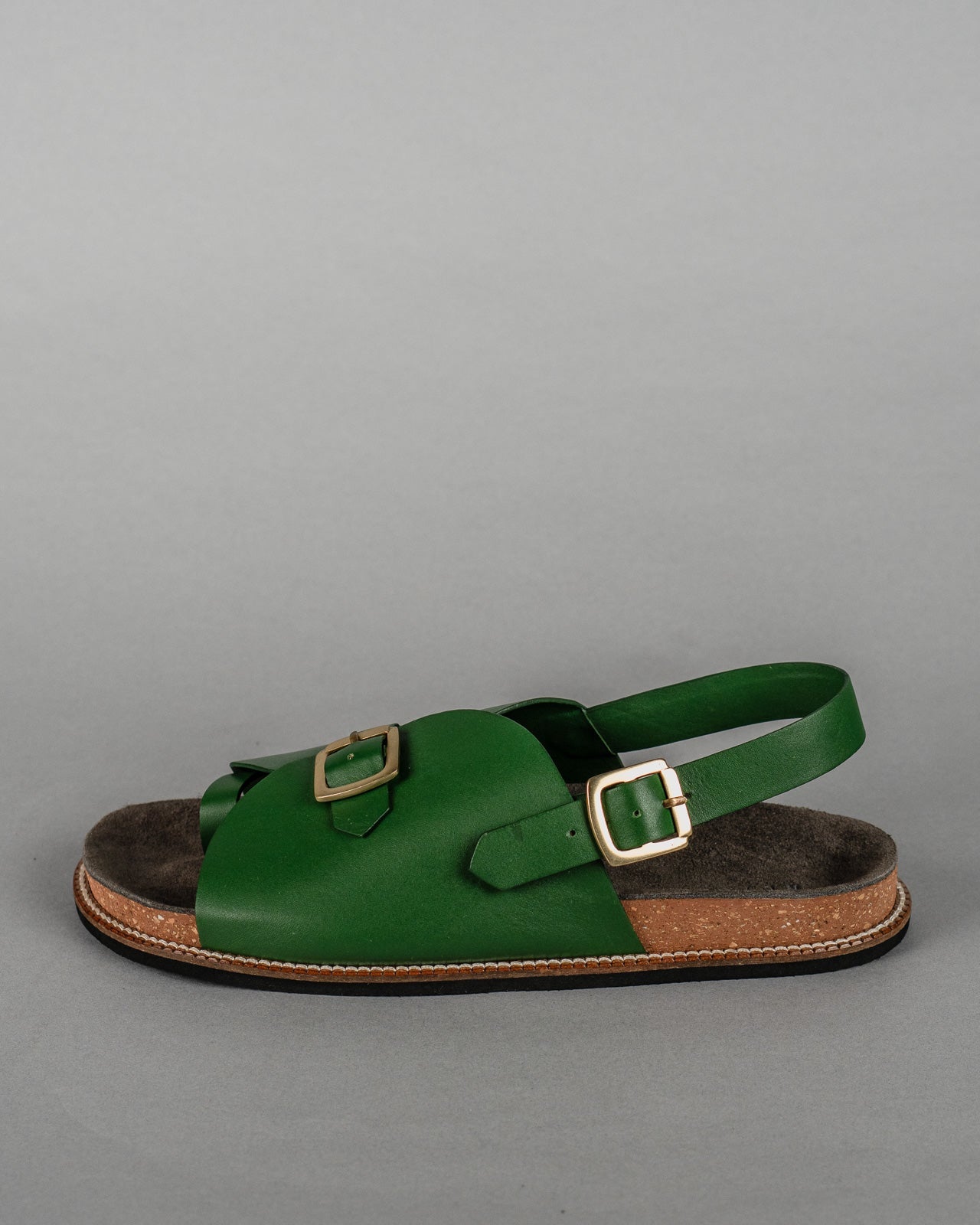 Envelope Cork Sandals SB - Men's Sandals in Green - CiceroniSandalsSlomotion