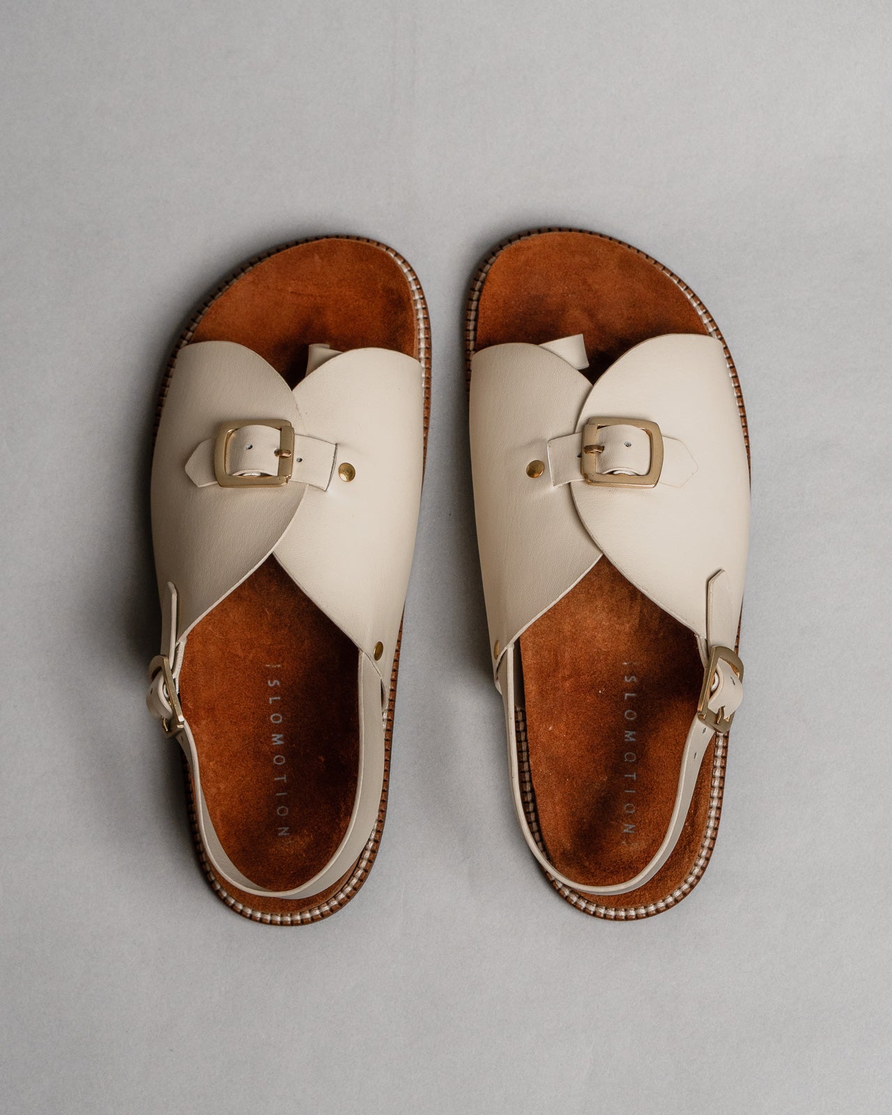 Envelope Cork Sandals SB - Men's Sandals in Ivory - CiceroniSandalsSlomotion