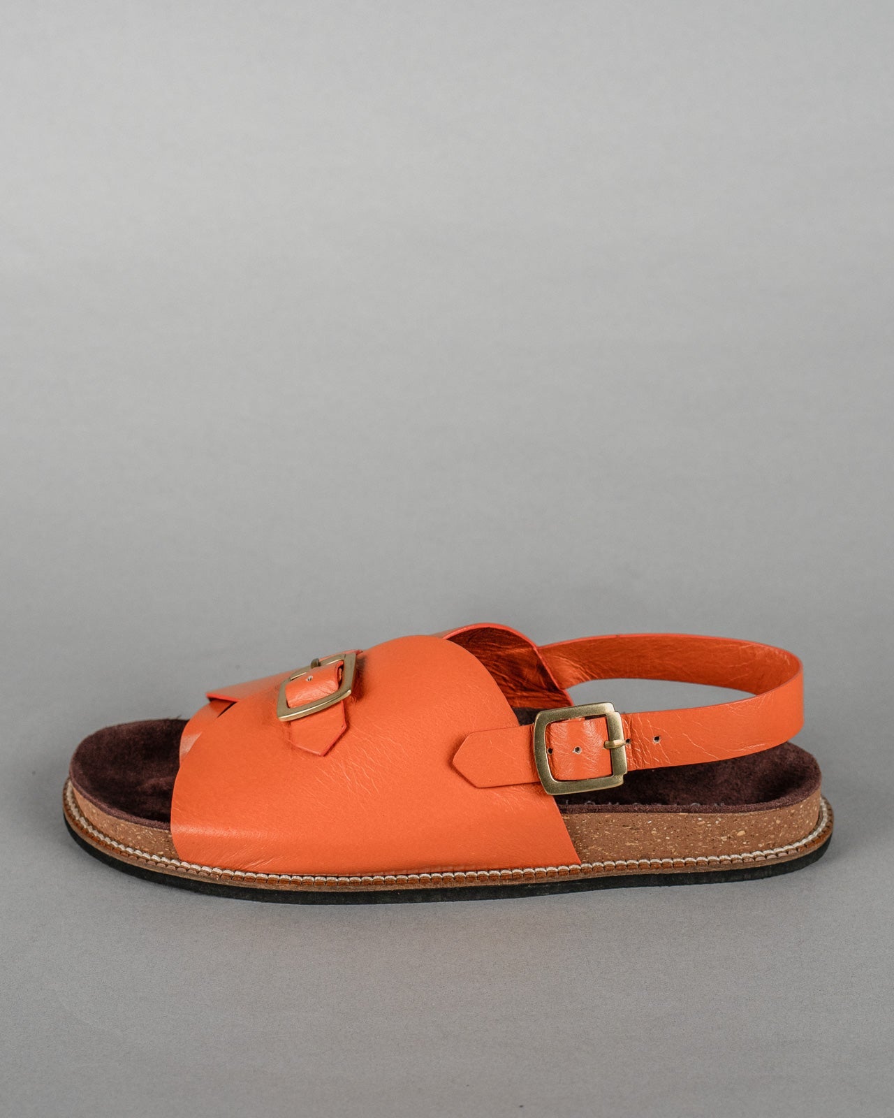 Envelope Cork Sandals SB - Men's Sandals in Orange - CiceroniSandalsSlomotion