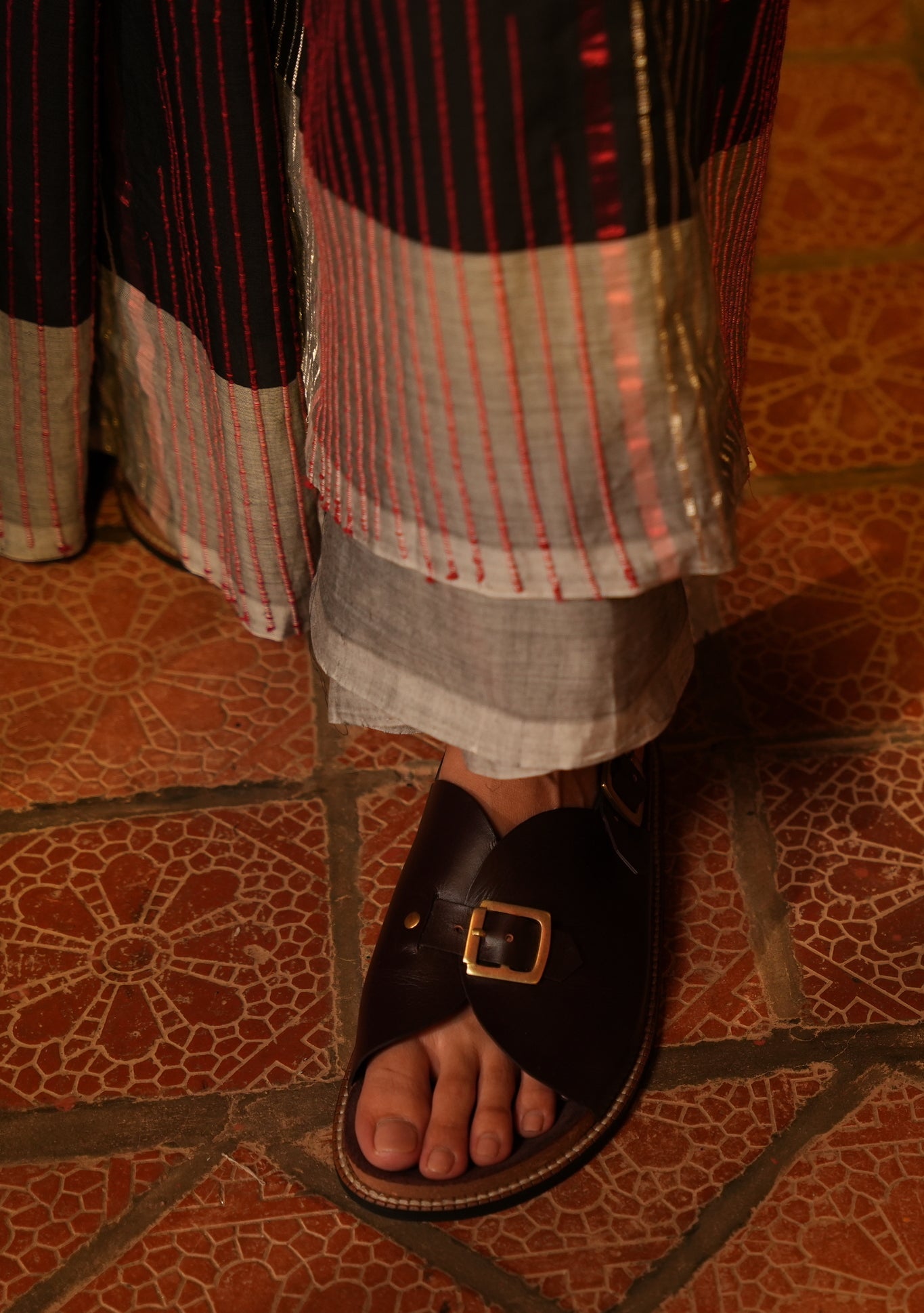 Envelope Cork Sandals SB - Women's Sandals in Black - CiceroniSandalsSlomotion