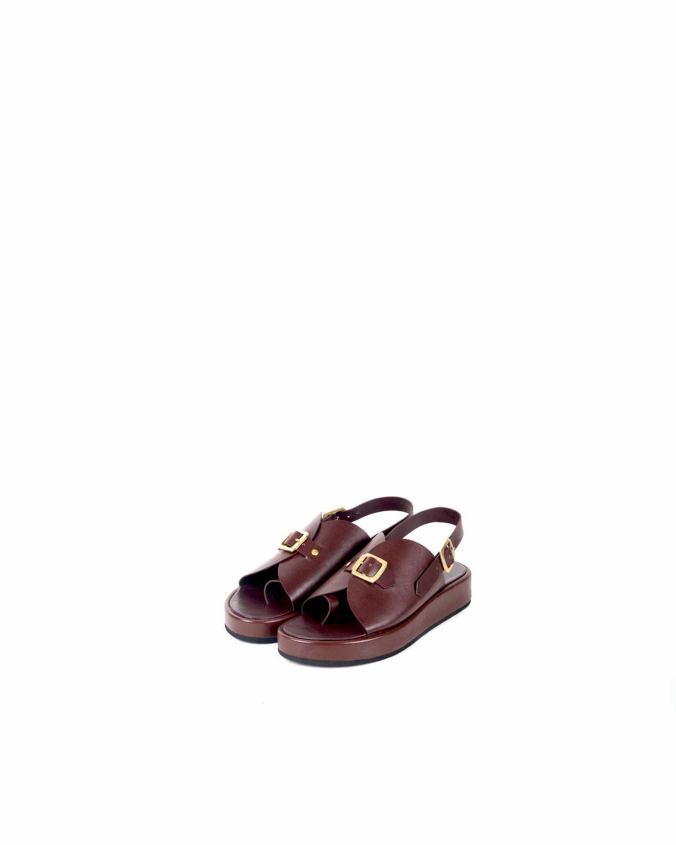 Envelope Platforms - Burgundy - CiceroniSandalsSlomotion