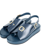 Envelope Platforms - Navy - CiceroniSandalsSlomotion