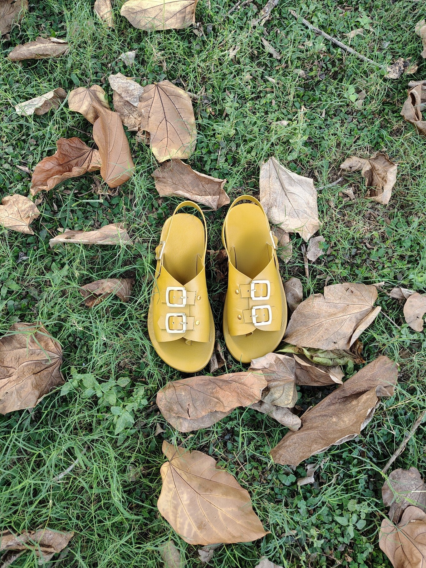 Envelope Sandals DB - Ochre - CiceroniSandalsSlomotion