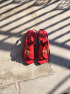 Envelope Sandals SB - Cherry Red - CiceroniSandalsSlomotion