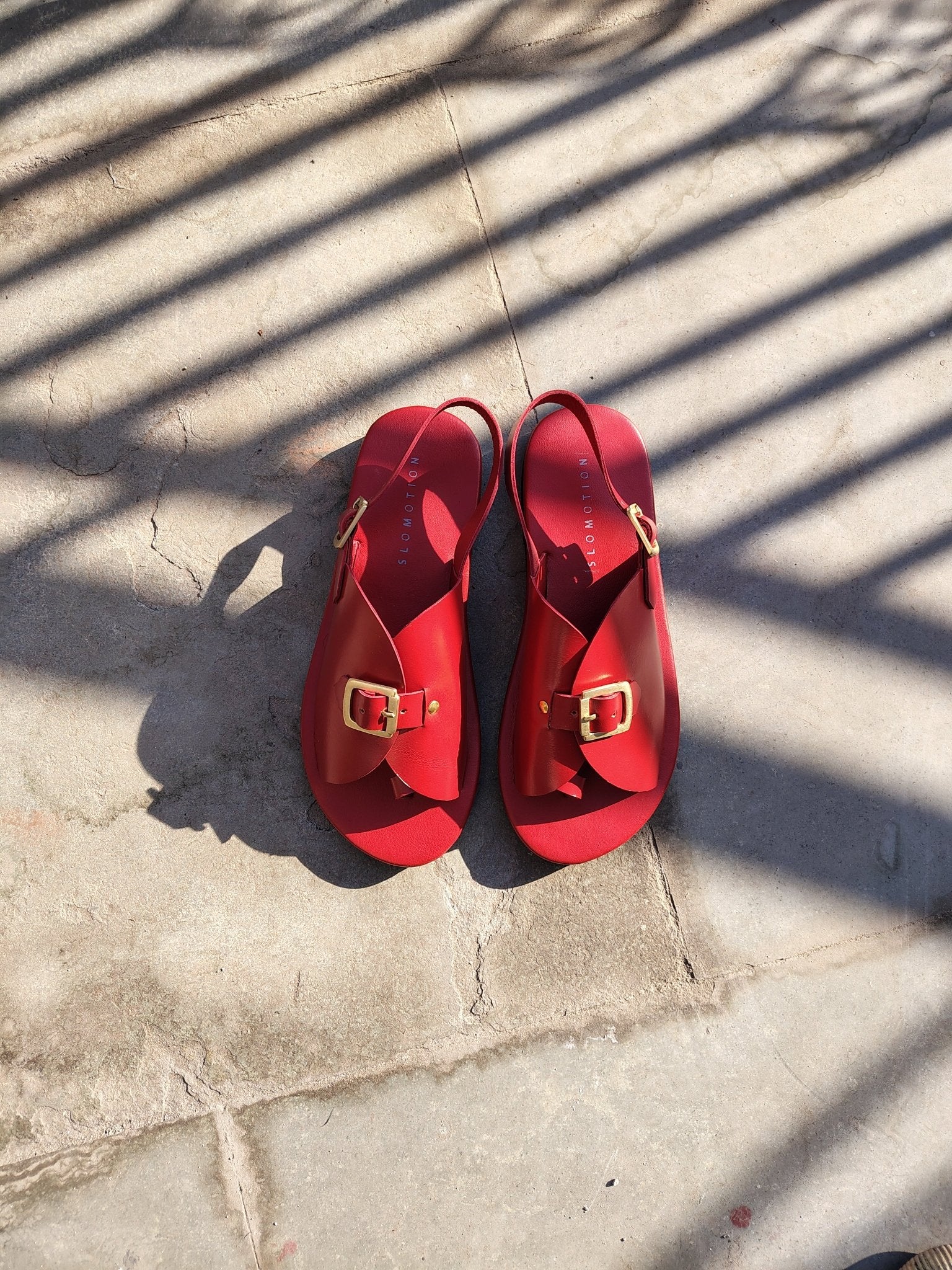 Envelope Sandals SB - Cherry Red - CiceroniSandalsSlomotion