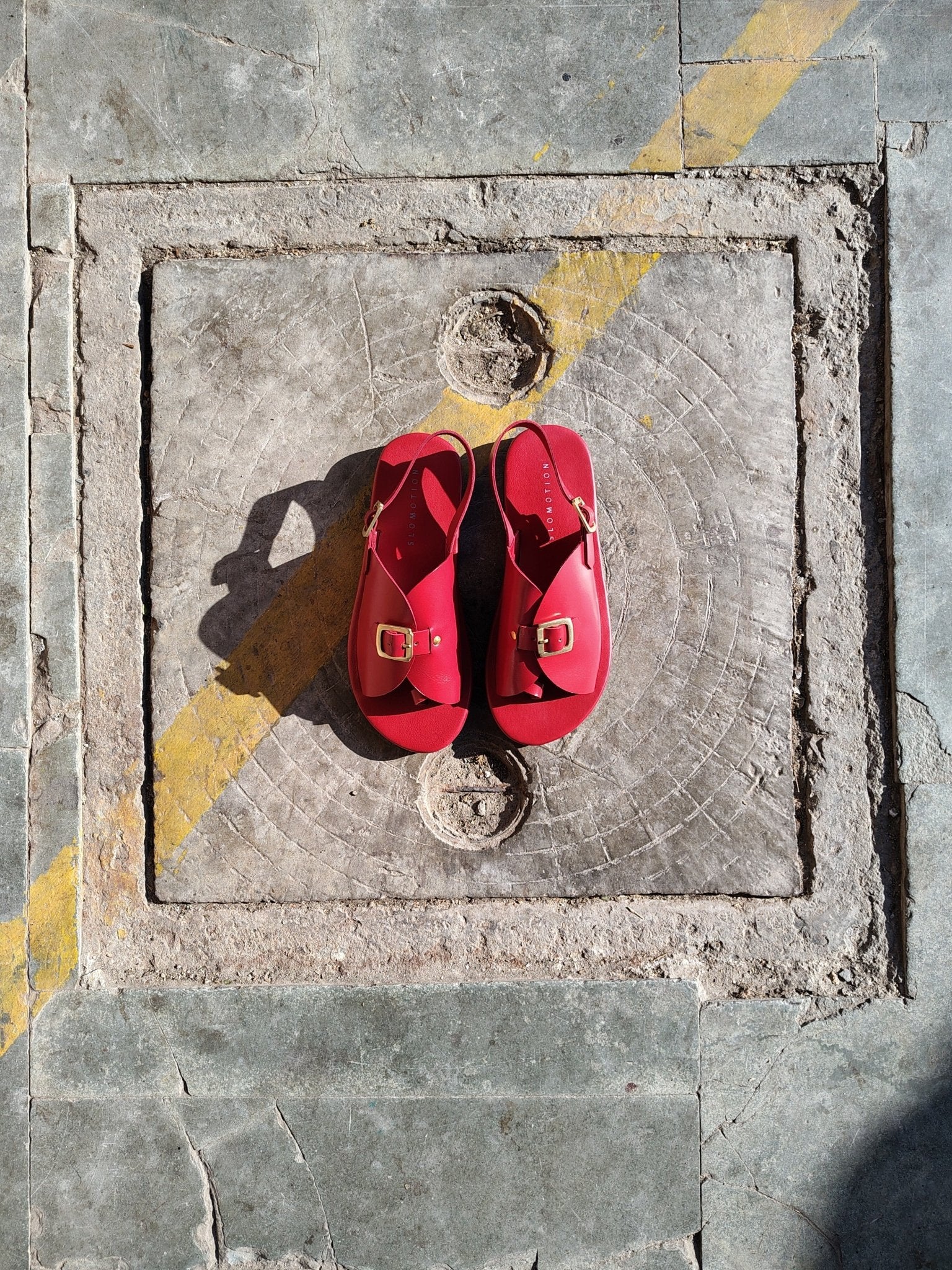 Envelope Sandals SB - Cherry Red - CiceroniSandalsSlomotion