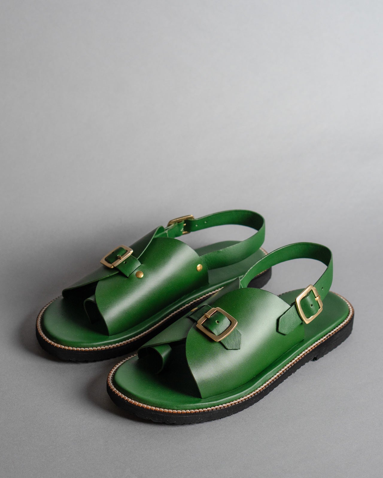 Envelope Welt Sandals SB - Women's Sandals in Green - CiceroniSandalsSlomotion