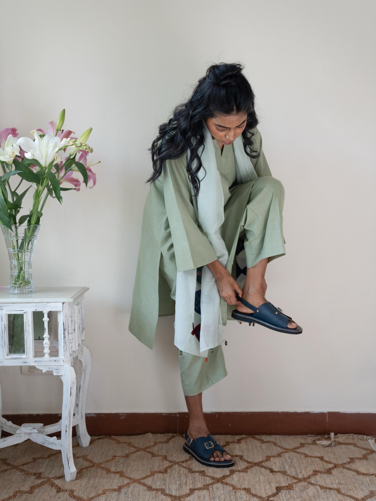 Envelope Welt Sandals SB - Women's Sandals in Navy - CiceroniSandalsSlomotion