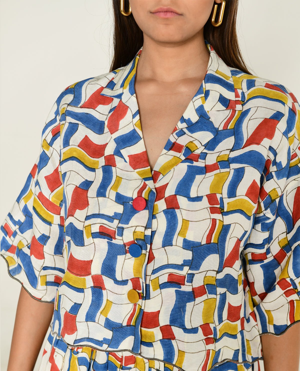 Escher Co-Ord Shirt With Skirt - CiceroniCo-ord SetRias Jaipur