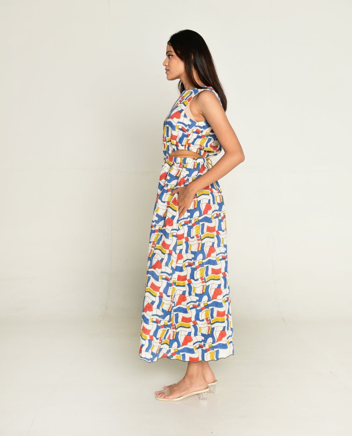 Escher Side Cut Dress - CiceroniDressesRias Jaipur