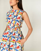 Escher Side Cut Dress - CiceroniDressesRias Jaipur