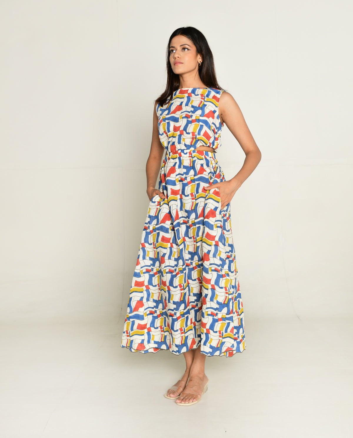 Escher Side Cut Dress - CiceroniDressesRias Jaipur