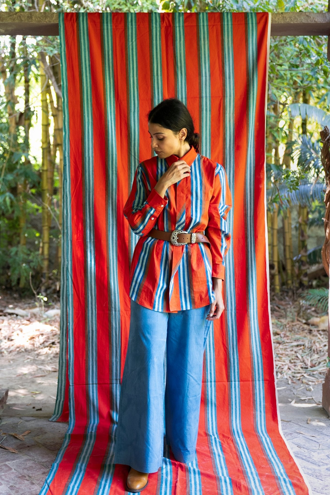 Eskay Shirt - Narangi - CiceroniWomen ShirtsShaivyaa