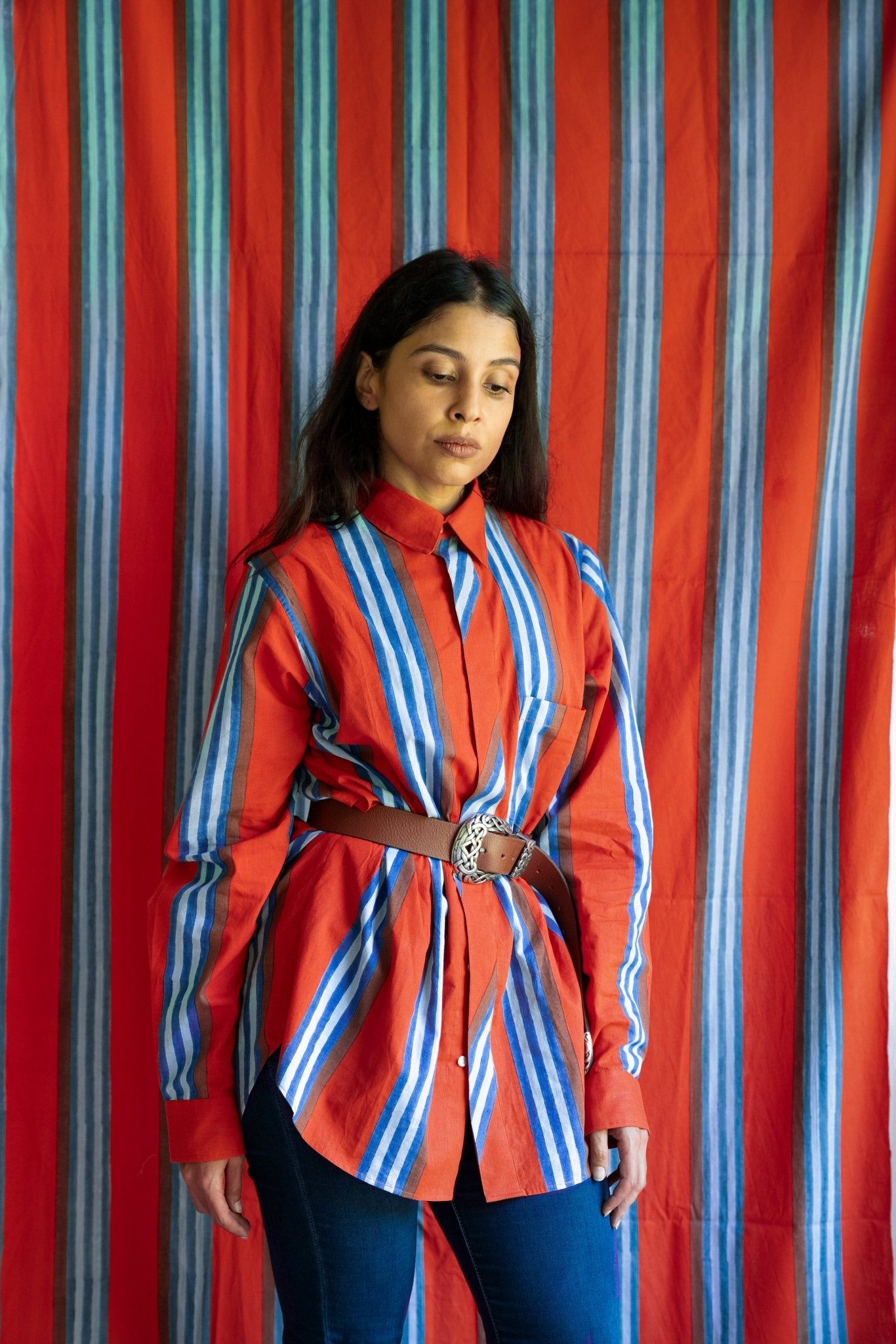 Eskay Shirt - Narangi - CiceroniWomen ShirtsShaivyaa