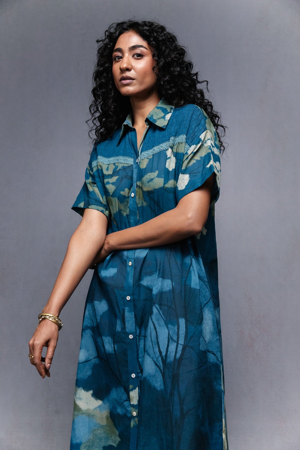 Eva Dress in Blue - CiceroniDressesSubbah