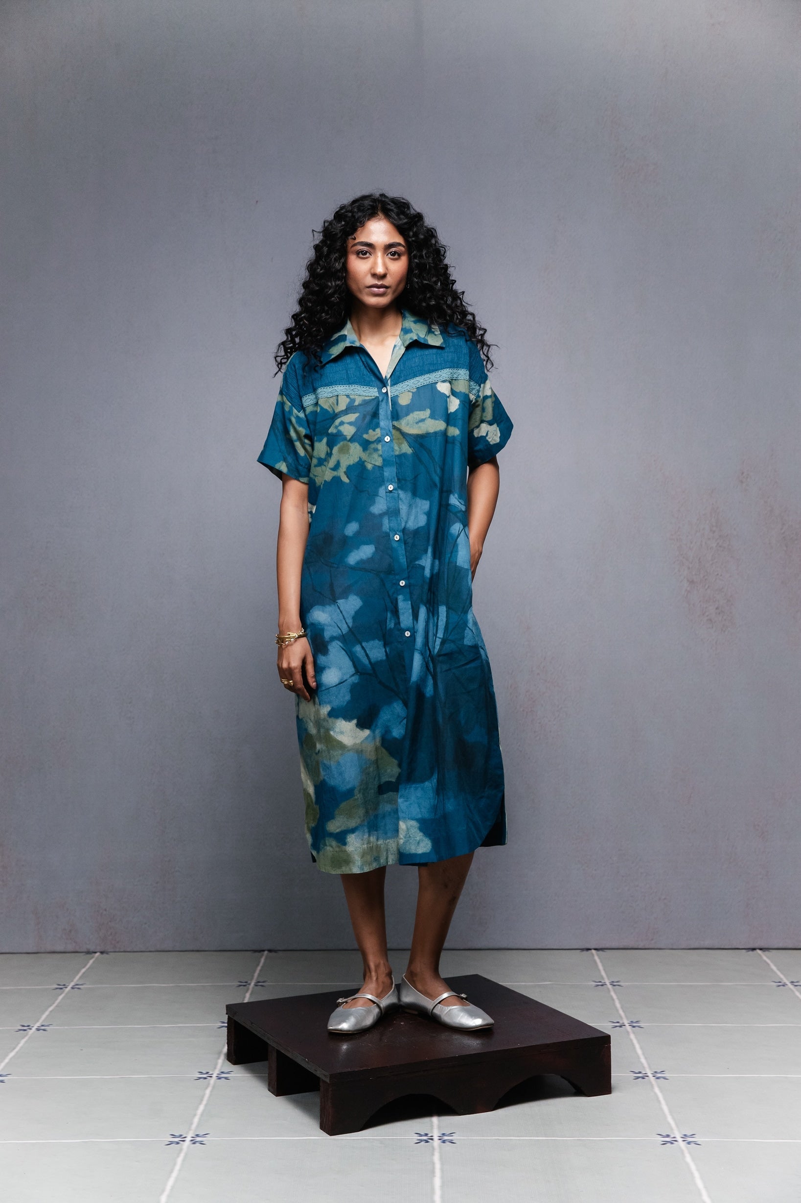 Eva Dress in Blue - CiceroniDressesSubbah