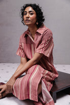 Eva Dress in Peach - CiceroniDressesSubbah