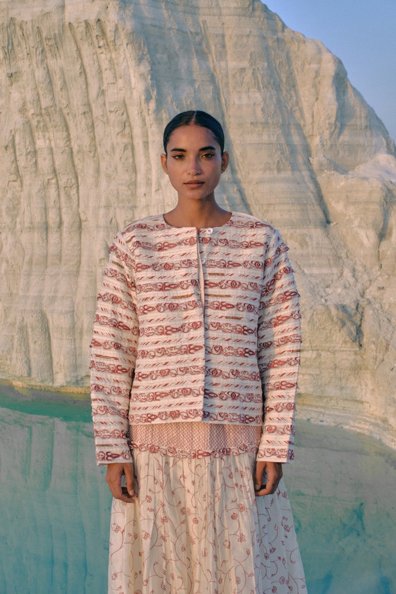 Fable Collarless Jacket - CiceroniJacketsAhmev