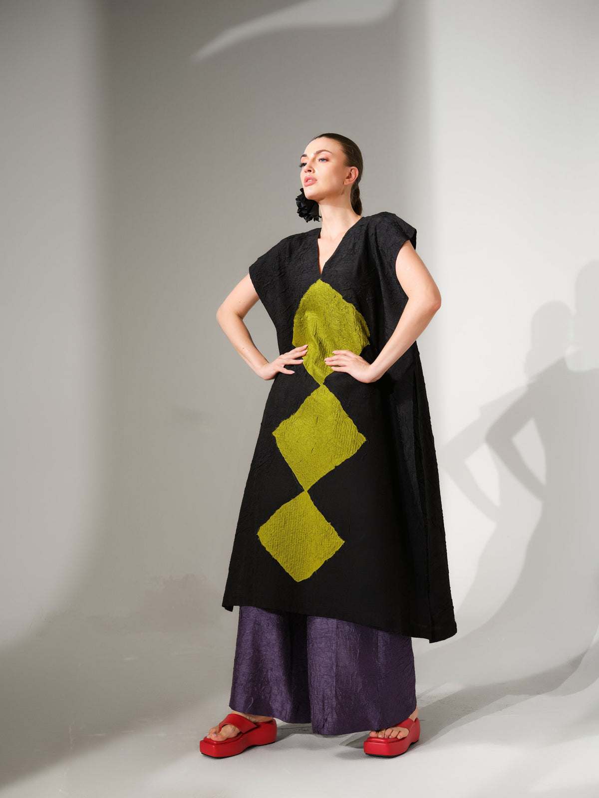 Facet Tunic - Lime - CiceroniTunicsStoique