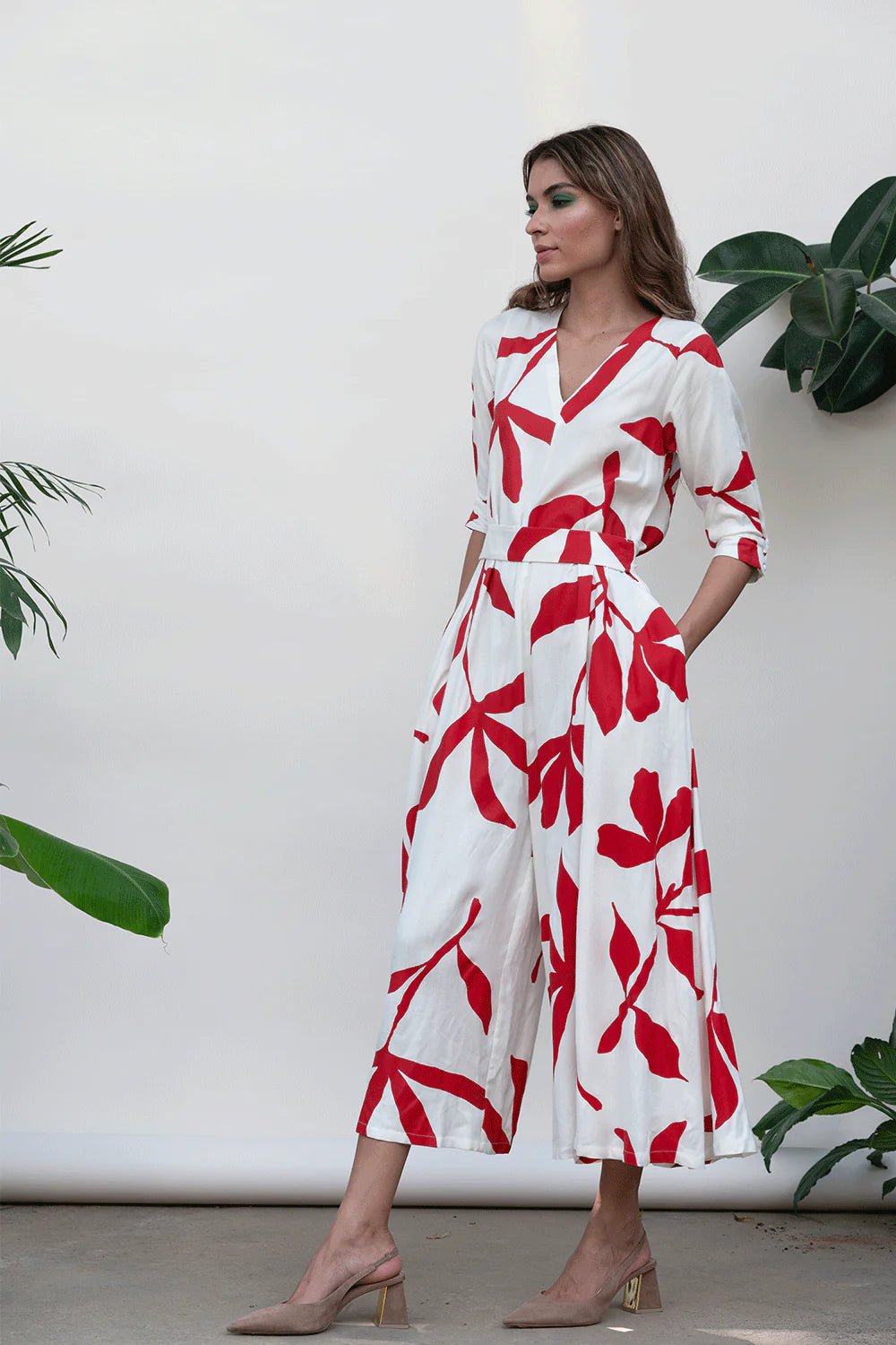 Faith Printed Jumpsuit - CiceroniJumpsuitKanelle