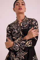 Farah - Tendril Wrap Blazer & Cutwork Pants - CiceroniJacket SetMadder Much