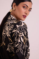 Farah - Tendril Wrap Blazer & Cutwork Pants - CiceroniJacket SetMadder Much