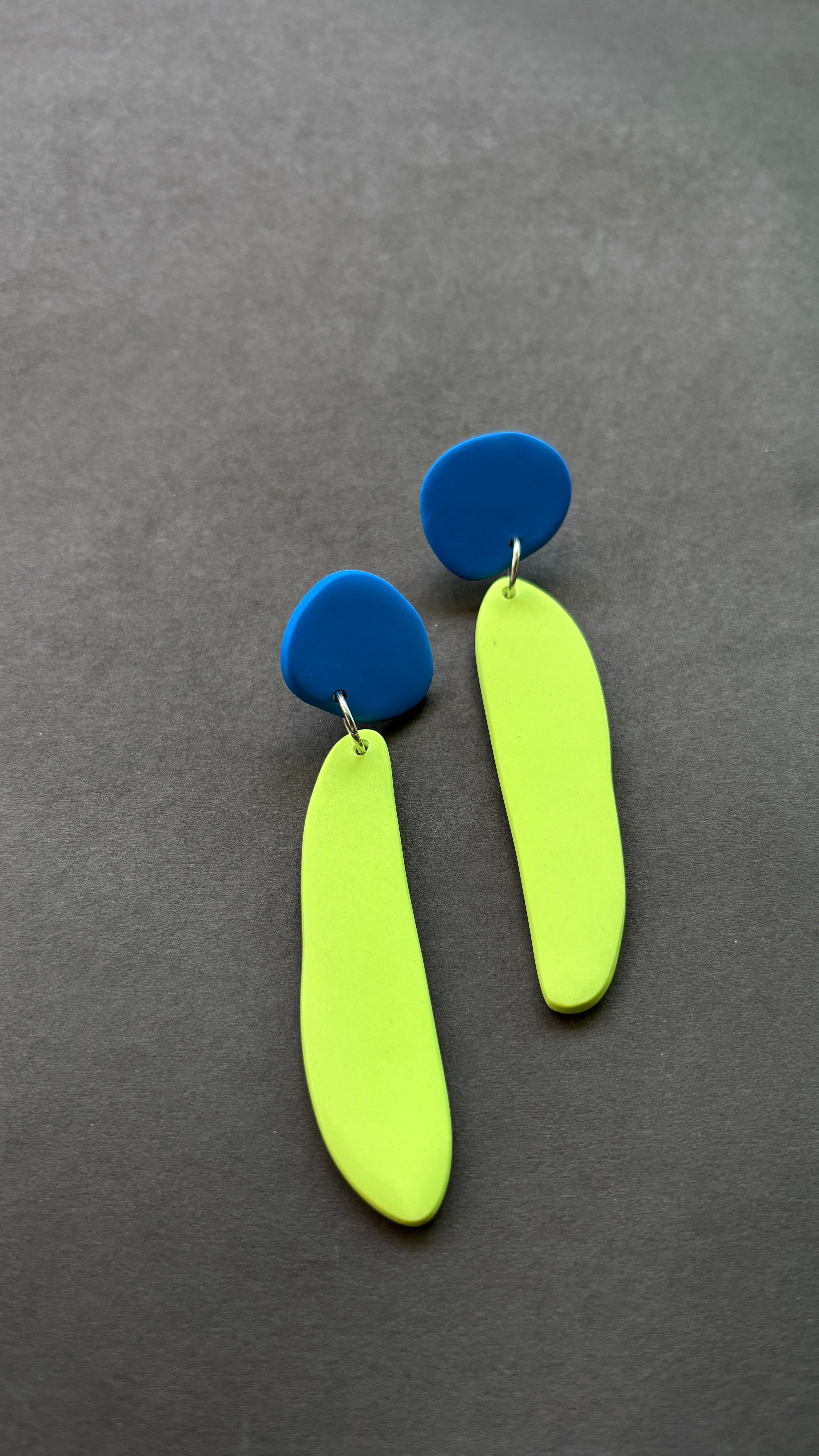 Fem Quads - Pistachio and Blue - CiceroniEarringsColoured Ears