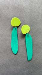 Fem Quads - Pistachio and Forest Green - CiceroniEarringsColoured Ears