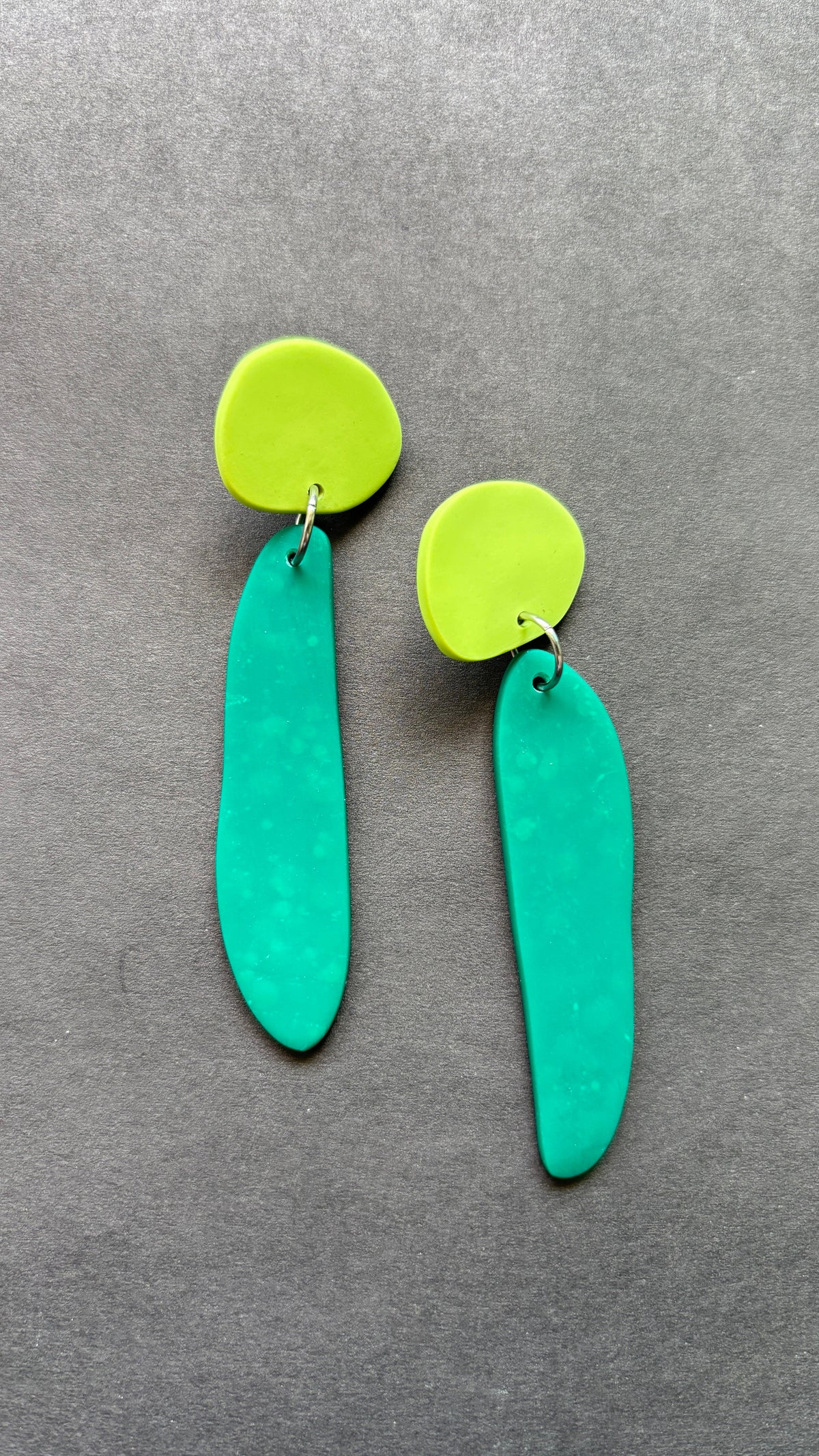 Fem Quads - Pistachio and Forest Green - CiceroniEarringsColoured Ears