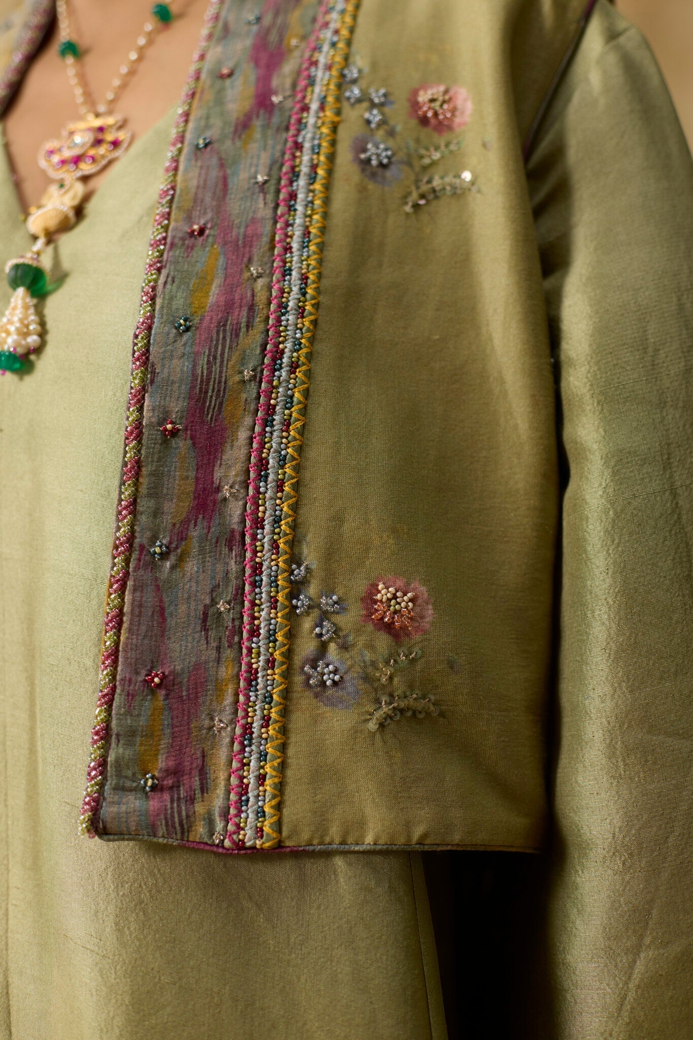 Fern Jacket Set - Green - CiceroniTunic SetKhyati Rughani