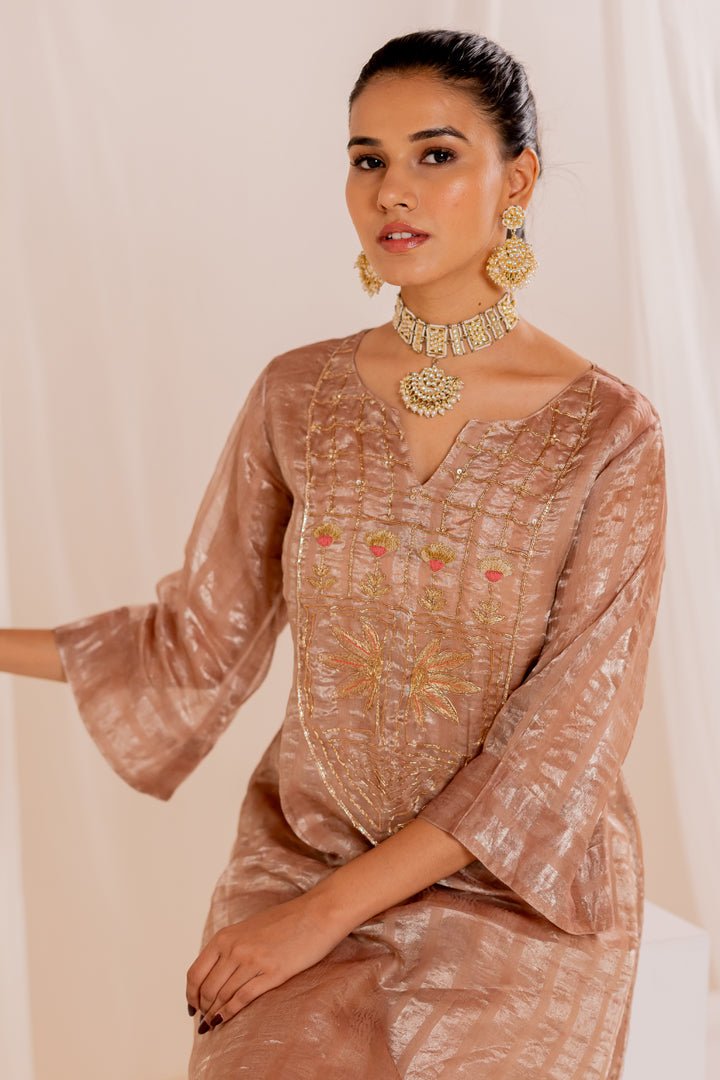 Firduas Striped Kurta Set - CiceroniKurta Set, Festive WearSilai Studio