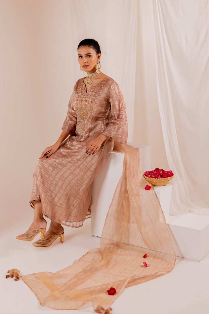 Firduas Striped Kurta Set - CiceroniKurta Set, Festive WearSilai Studio