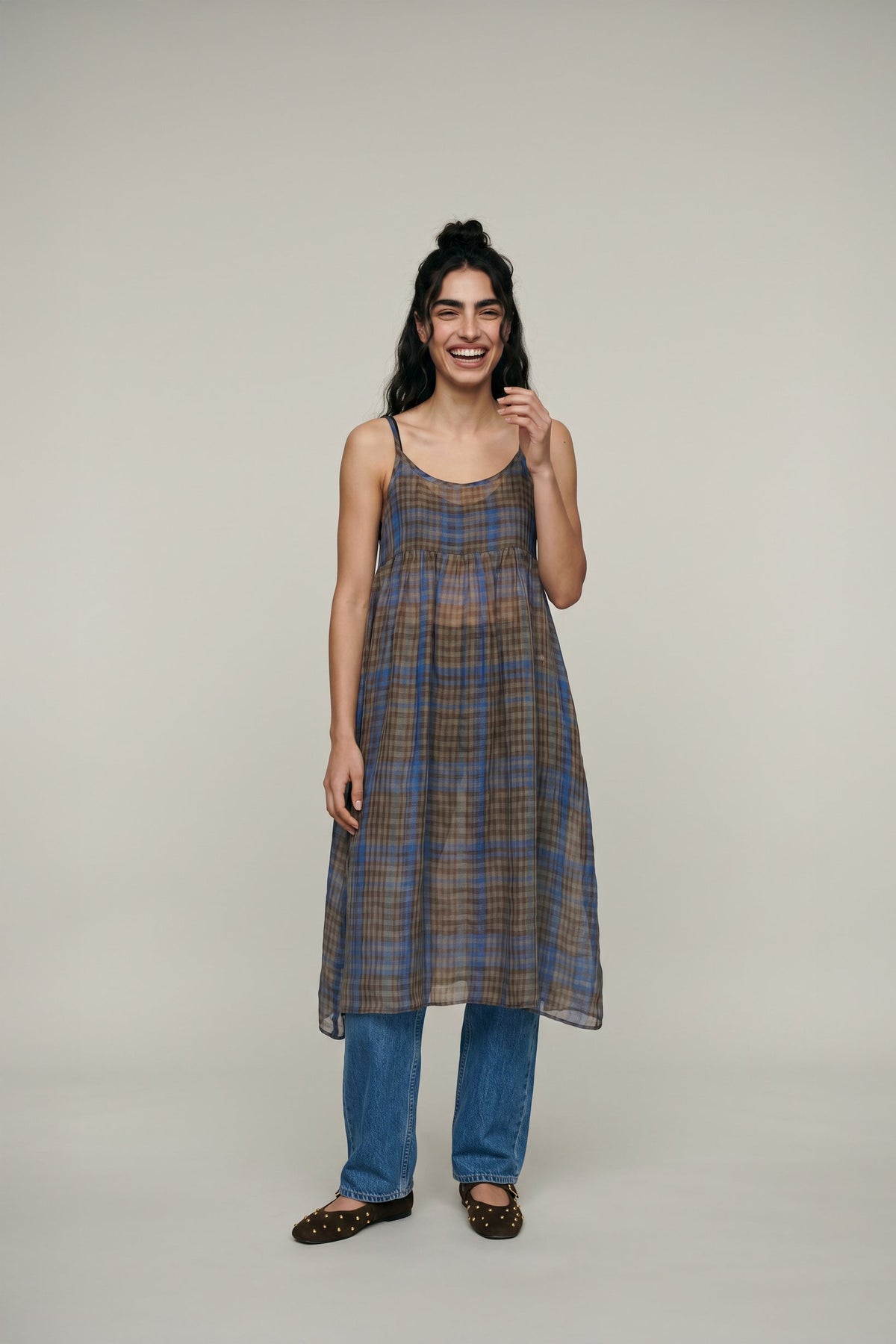 First Morning Dress (with Skirt Slip) - Mocha Weave - CiceroniDressesPaeony