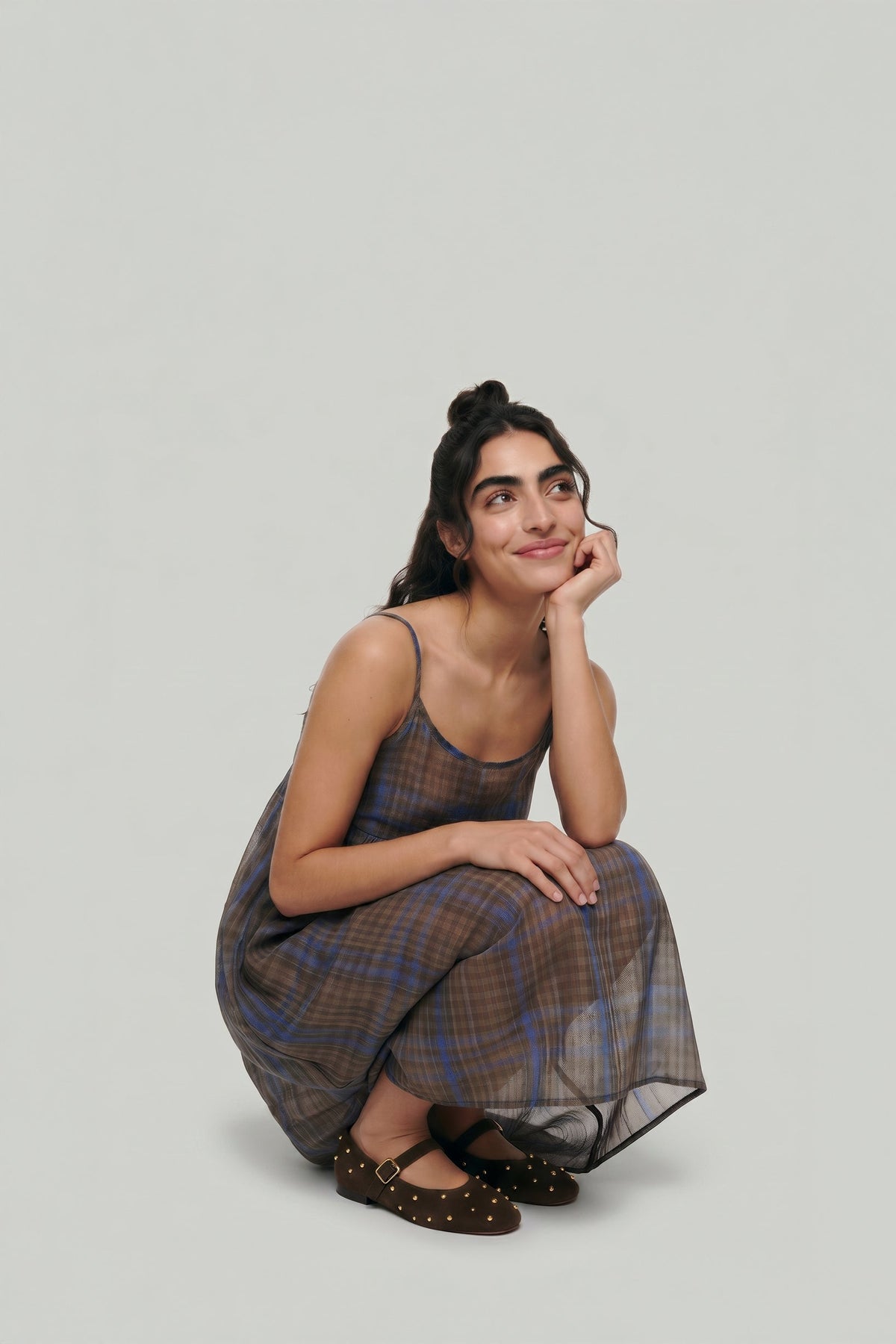 First Morning Dress (with Skirt Slip) - Mocha Weave - CiceroniDressesPaeony