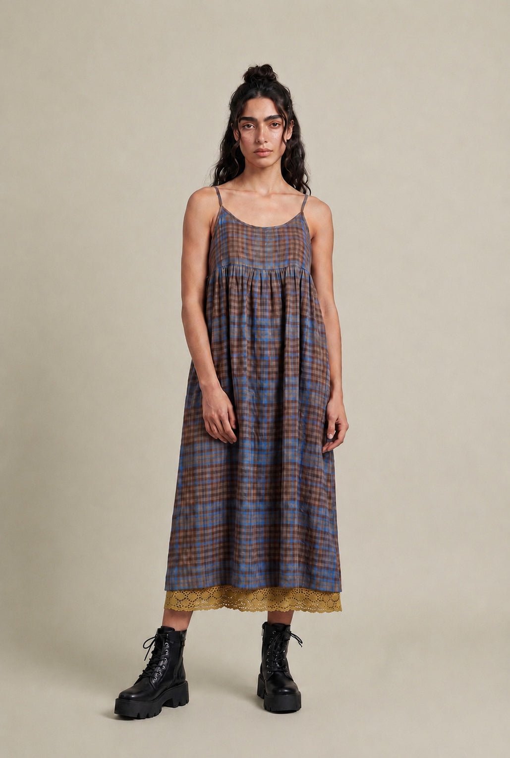 First Morning Dress (with Skirt Slip) - Mocha Weave - CiceroniDressesPaeony