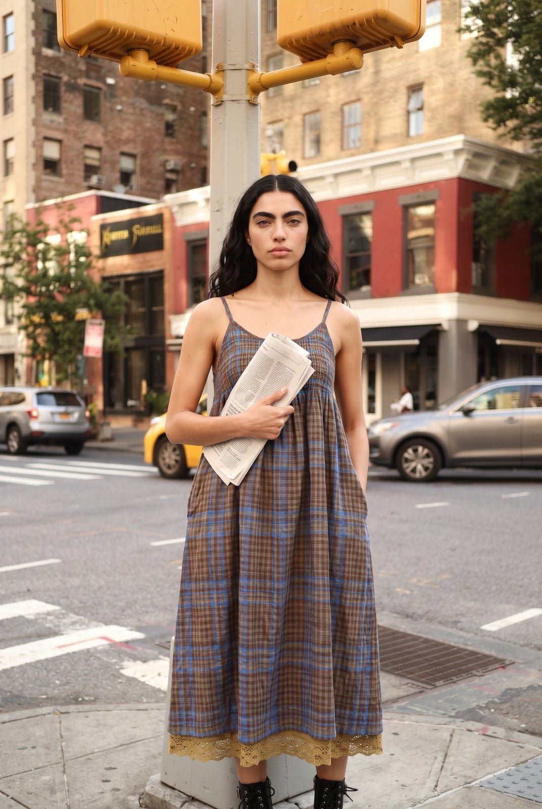 First Morning Dress (with Skirt Slip) - Mocha Weave - CiceroniDressesPaeony