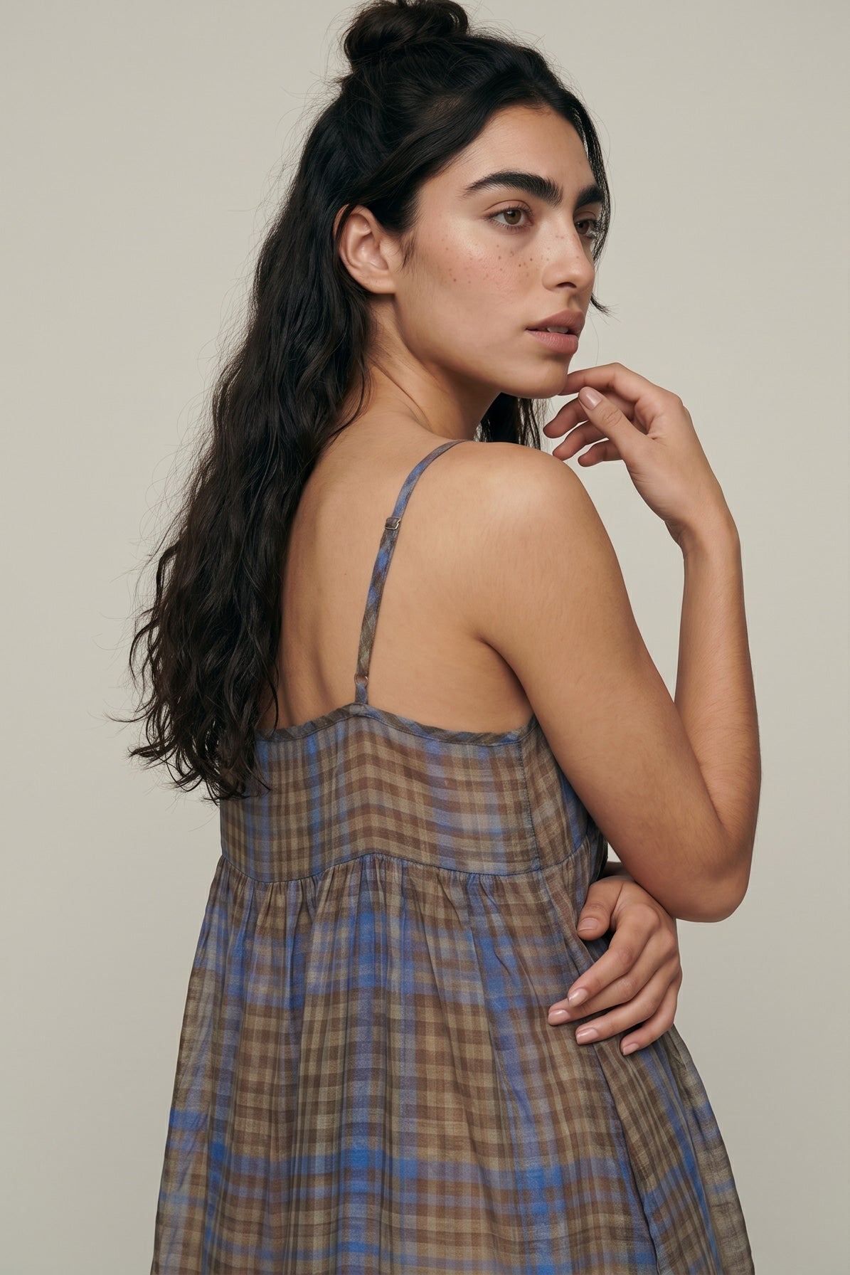 First Morning Dress (with Skirt Slip) - Mocha Weave - CiceroniDressesPaeony