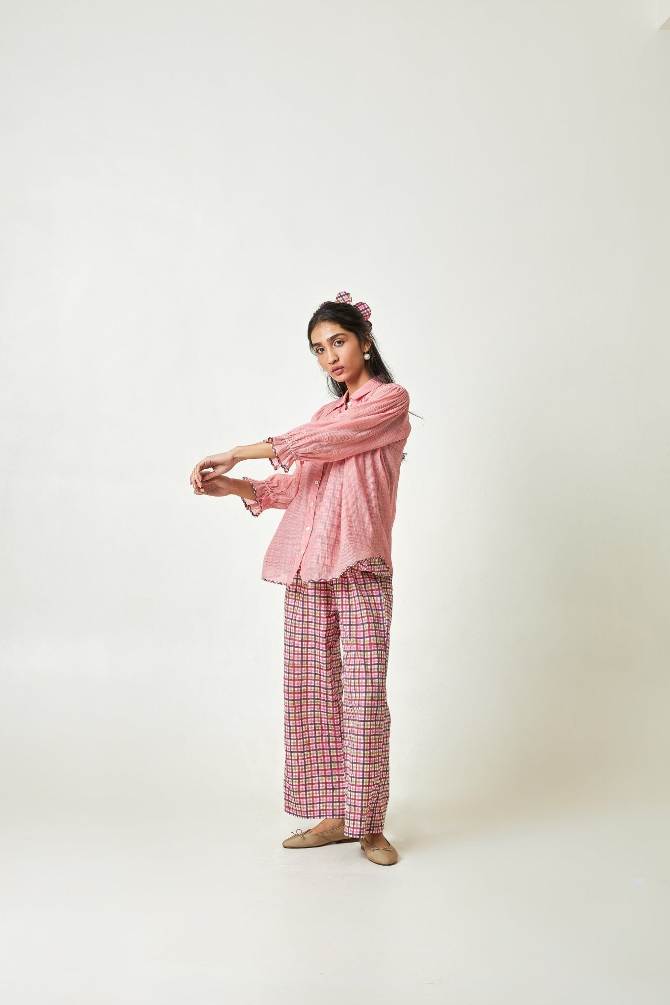 Flaminglow Embroidered Shirt - CiceroniShirtPants and Pajamas