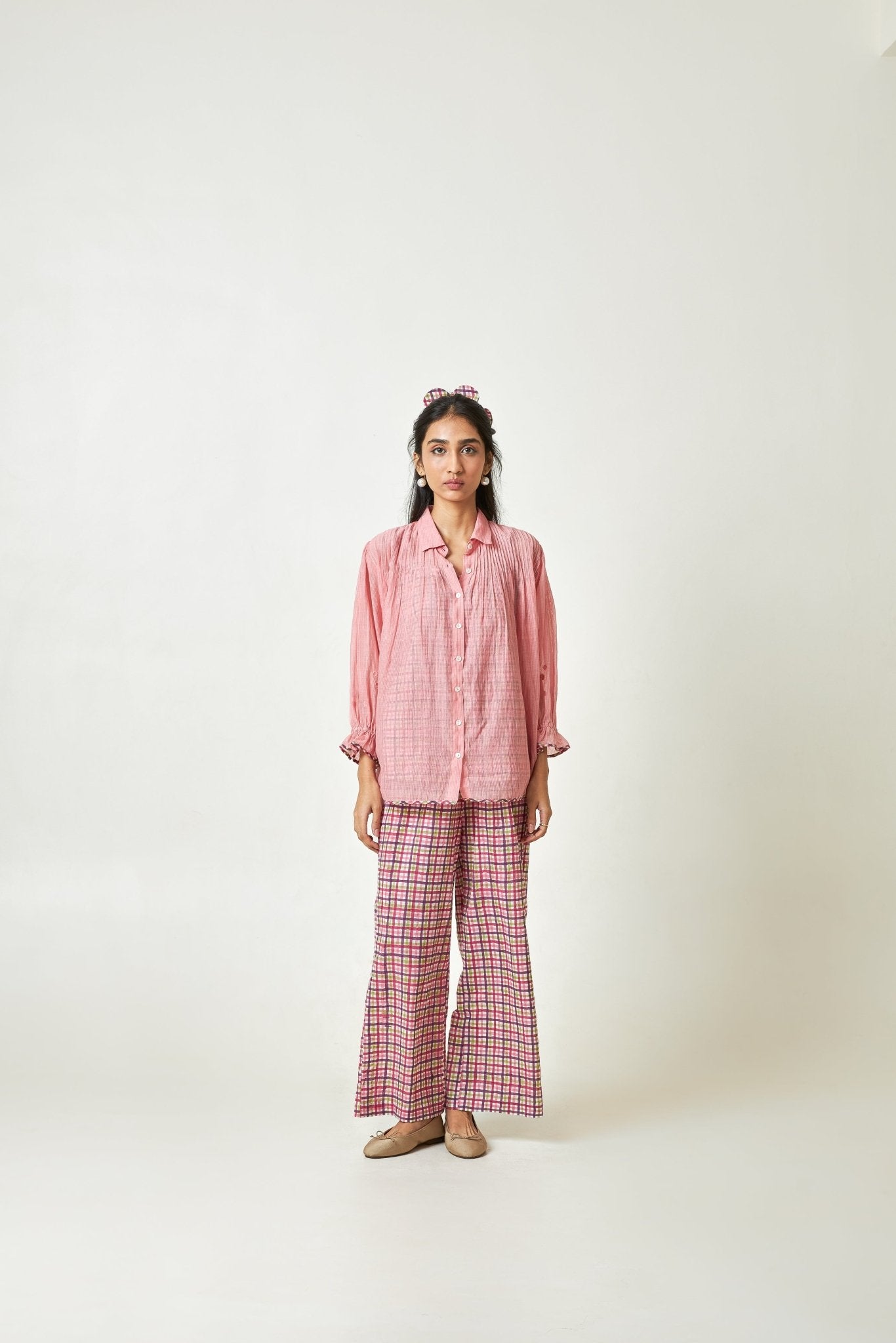 Flaminglow Embroidered Shirt - CiceroniShirtPants and Pajamas